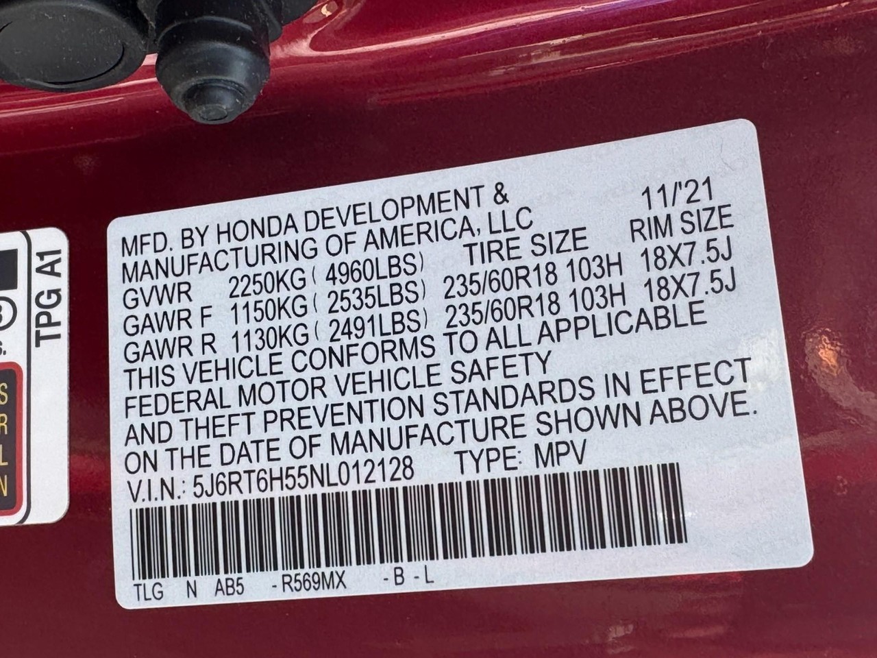 Honda CR-V Hybrid Vehicle Full-screen Gallery Image 25