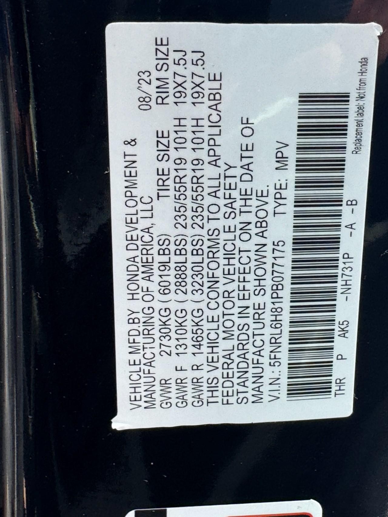 Honda Odyssey Vehicle Full-screen Gallery Image 27