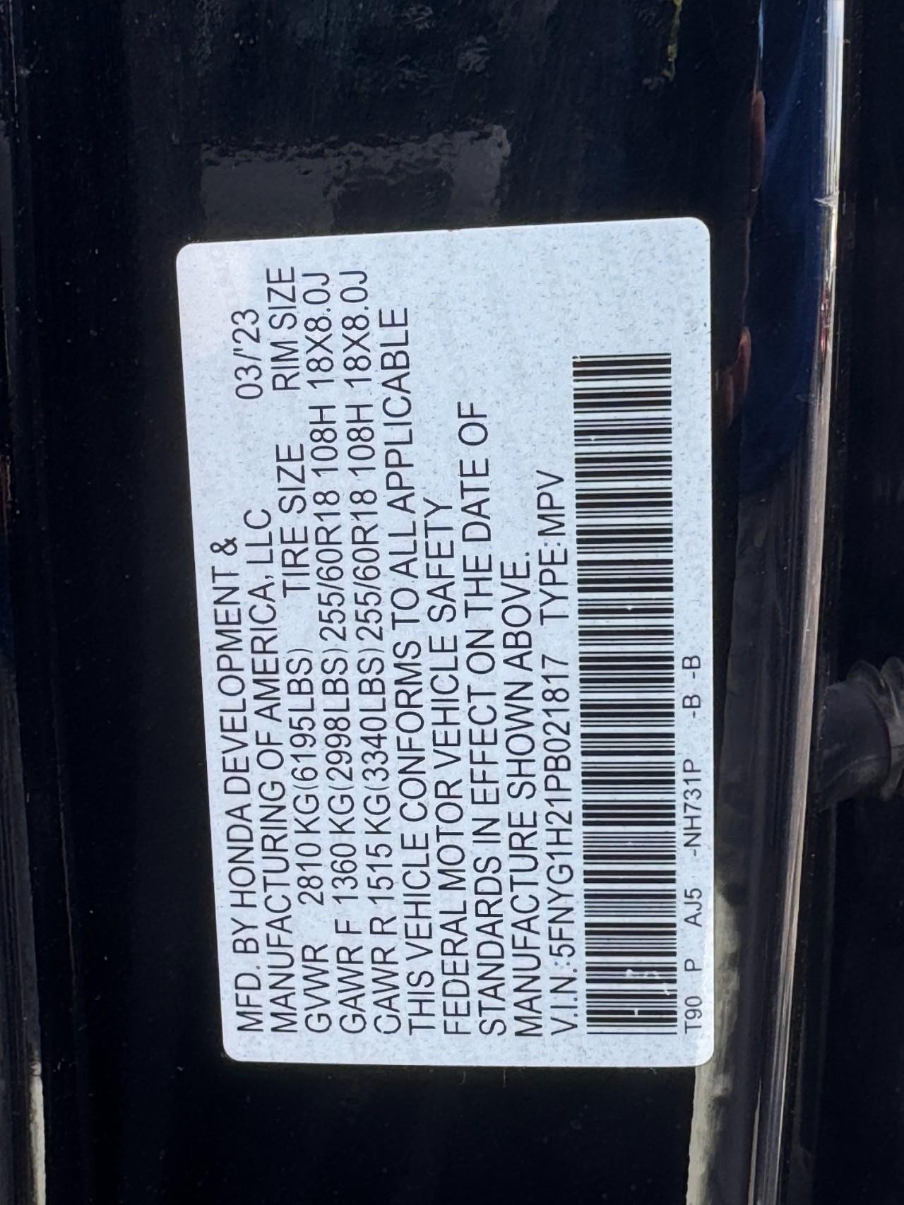 Honda Pilot Vehicle Full-screen Gallery Image 24