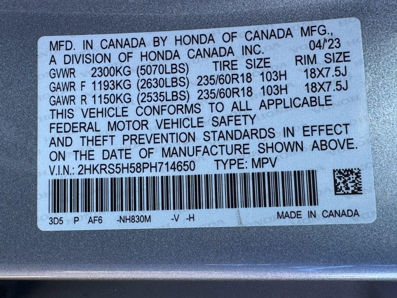 Honda CR-V Hybrid Vehicle Full-screen Gallery Image 26