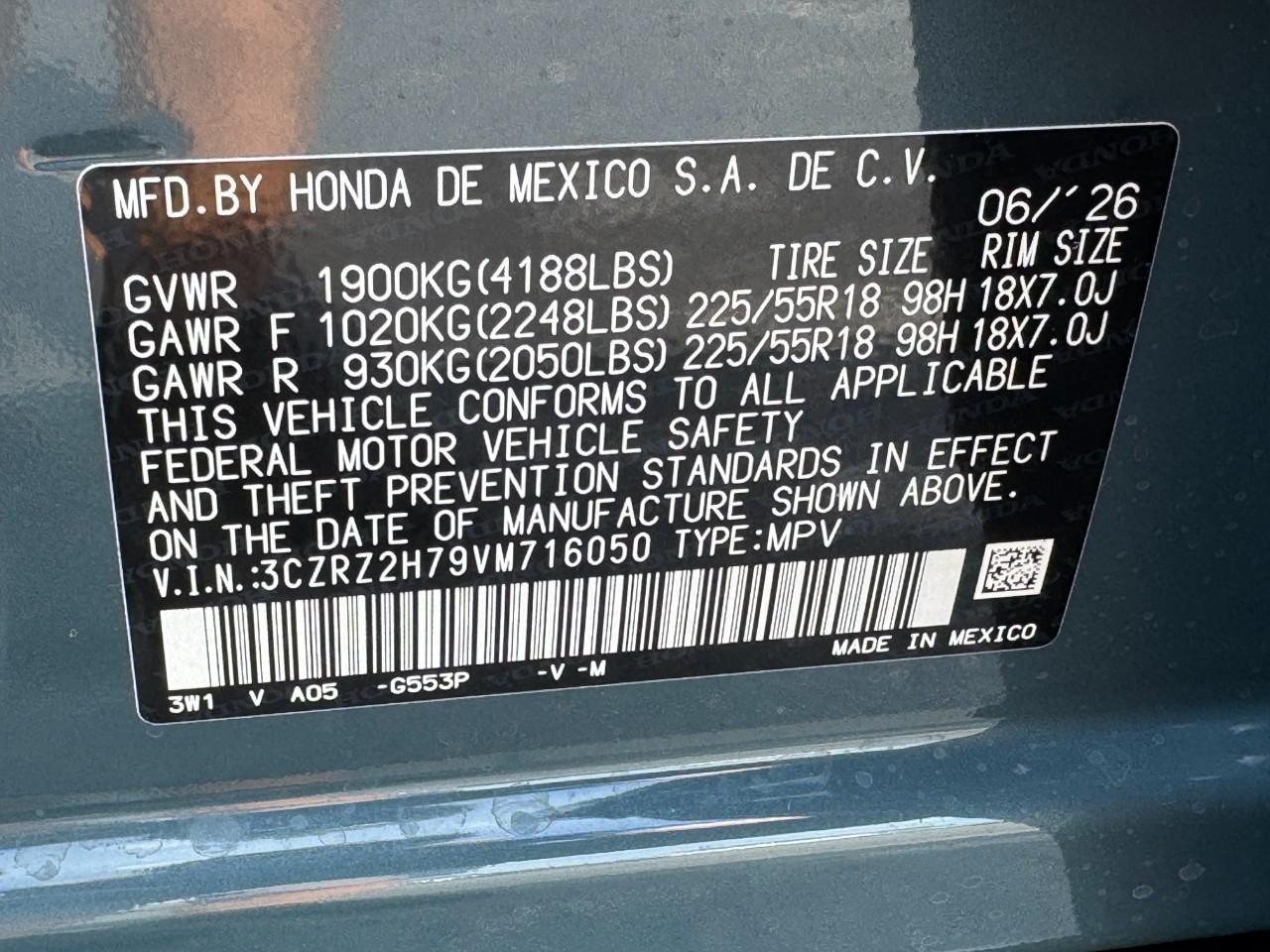 Honda HR-V Vehicle Full-screen Gallery Image 24