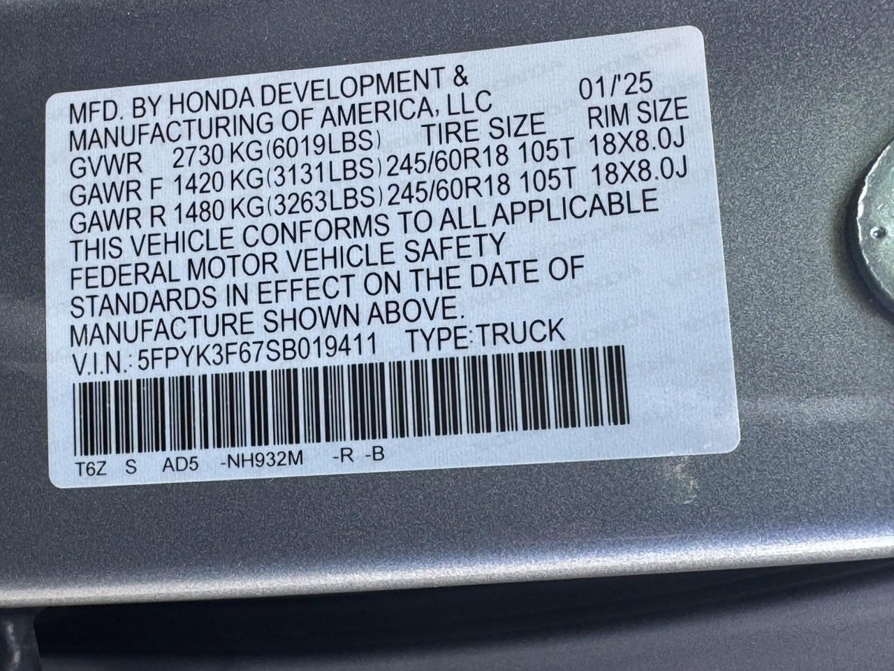Honda Ridgeline Vehicle Full-screen Gallery Image 27