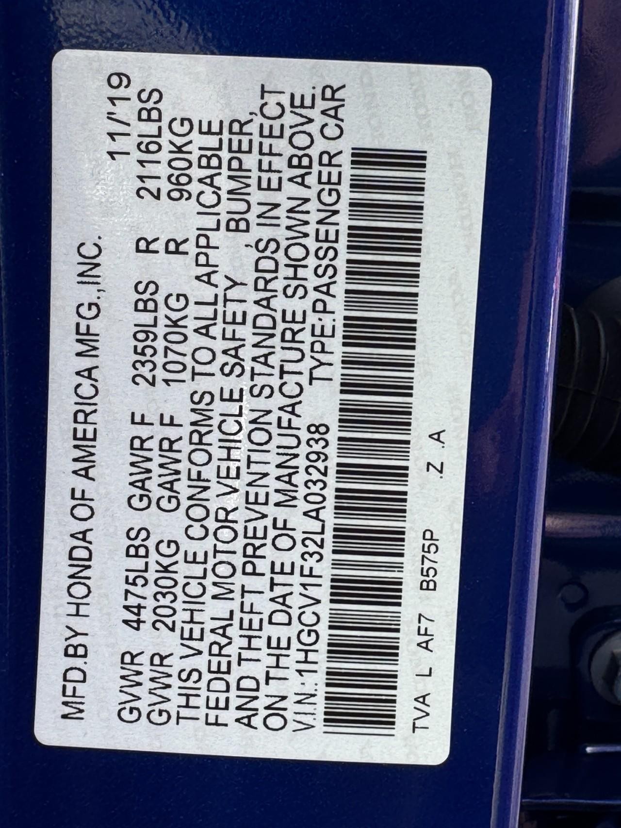 Honda Accord Sedan Vehicle Full-screen Gallery Image 24