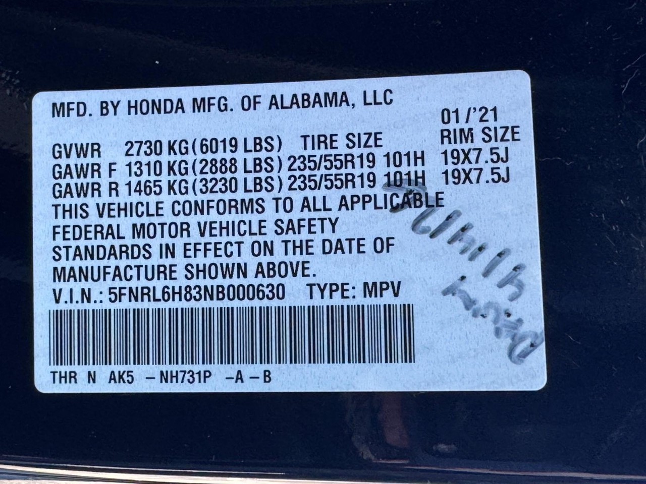 Honda Odyssey Vehicle Full-screen Gallery Image 27