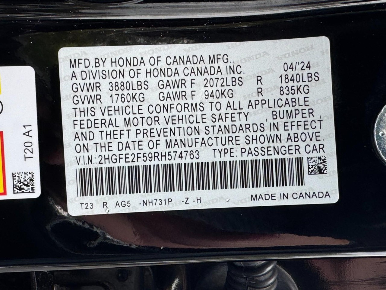 Honda Civic Sedan Vehicle Full-screen Gallery Image 24