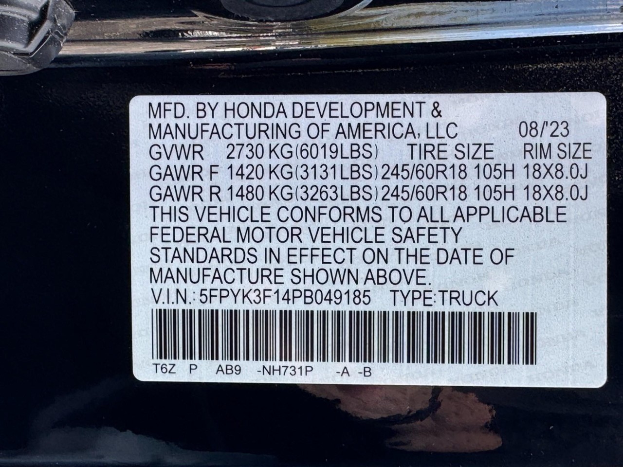 Honda Ridgeline Vehicle Full-screen Gallery Image 25