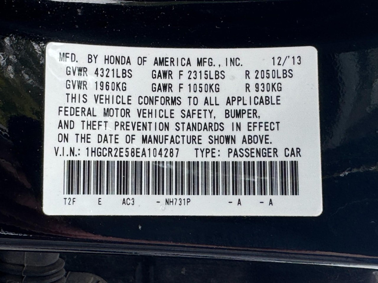 Honda Accord Sedan Vehicle Full-screen Gallery Image 24