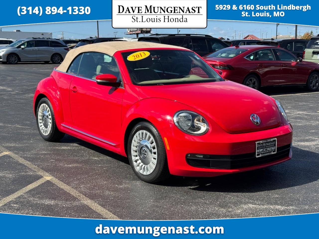 Red 2013 Volkswagen Beetle Hatchback Automatic