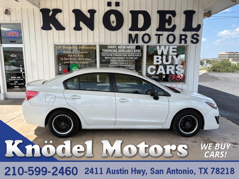 Crystal White Pearl 2015 Subaru Impreza Sedan All-Wheel Drive Automatic