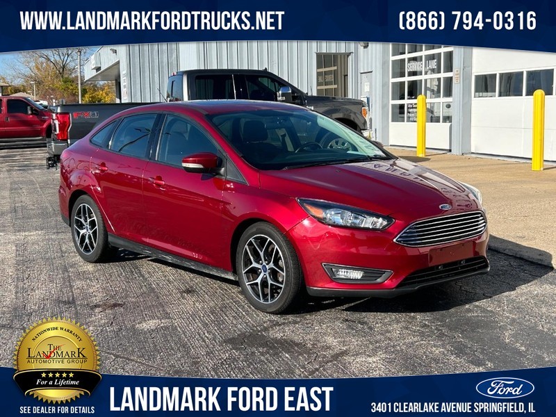 Used 2017 Ford Focus SEL with VIN 1FADP3H29HL218796 for sale in Springfield, IL