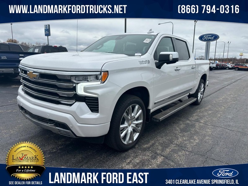 Used 2024 Chevrolet Silverado 1500 High Country with VIN 1GCUDJEL7RZ186157 for sale in Springfield, IL