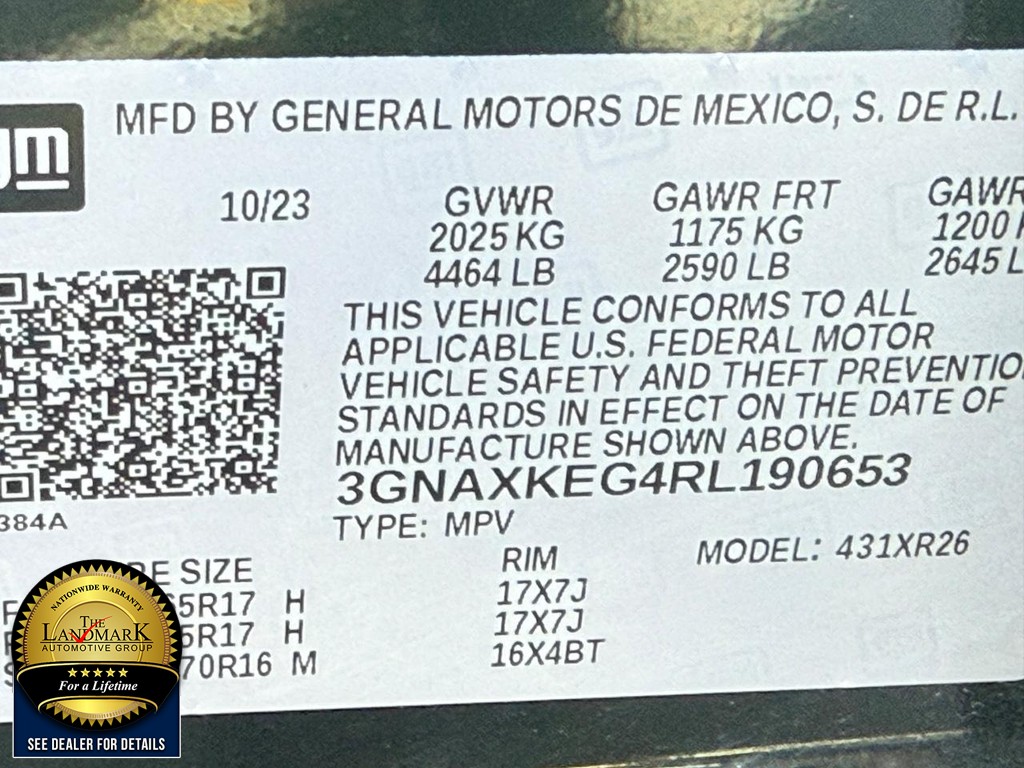 Chevrolet Equinox Vehicle Full-screen Gallery Image 20