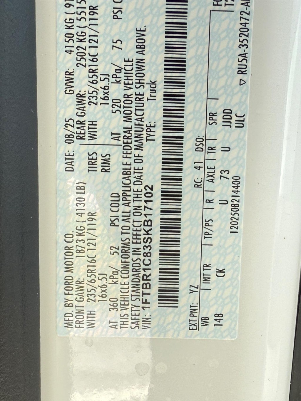 Ford Transit Cargo Van Vehicle Full-screen Gallery Image 19