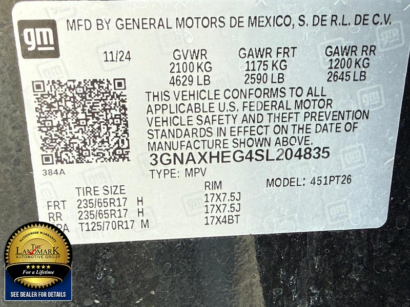 Chevrolet Equinox Vehicle Full-screen Gallery Image 22