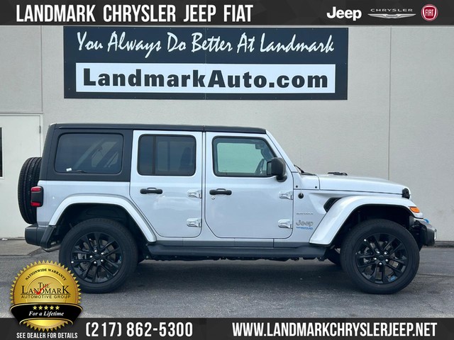 2022 Jeep Wrangler 4xe Unlimited Sahara at Landmark Chrysler Jeep Fiat in Springfield IL