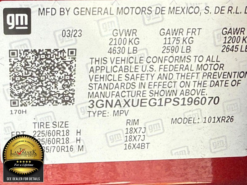 Chevrolet Equinox Vehicle Full-screen Gallery Image 23