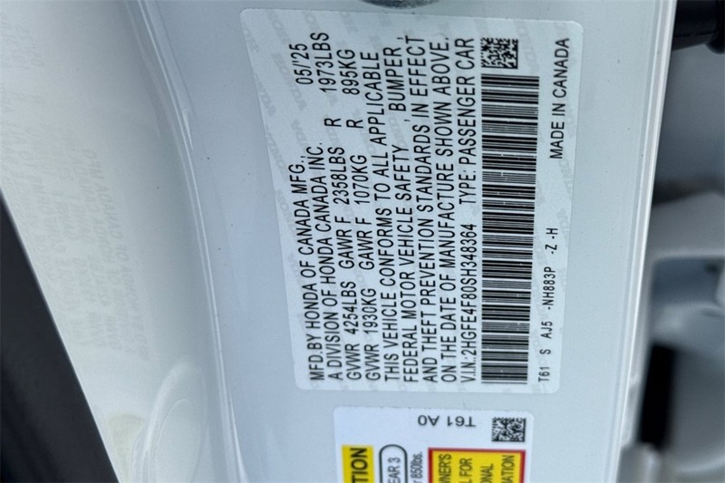 Honda Civic Sedan Hybrid Vehicle Full-screen Gallery Image 27