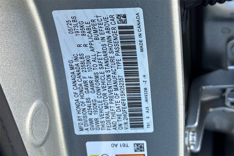 Honda Civic Sedan Hybrid Vehicle Full-screen Gallery Image 27