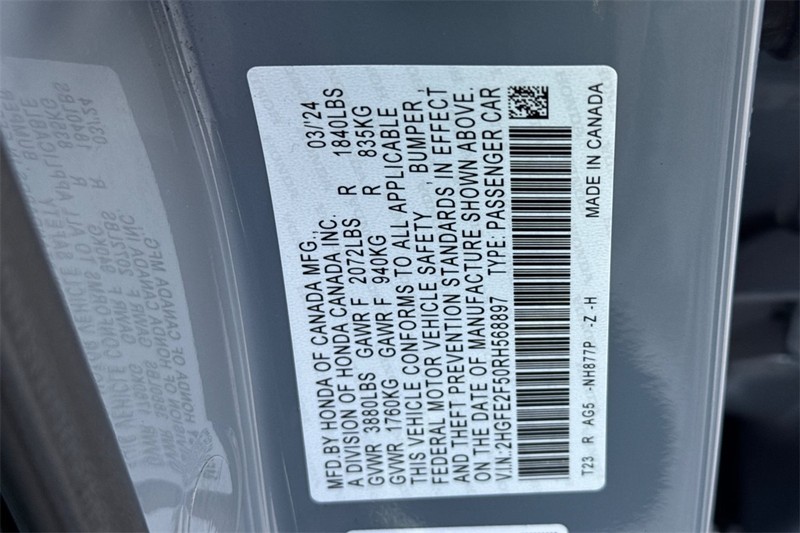 Honda Civic Sedan Vehicle Full-screen Gallery Image 26