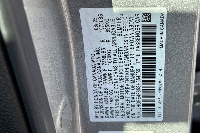 Honda Civic Sedan Hybrid Vehicle Full-screen Gallery Image 26