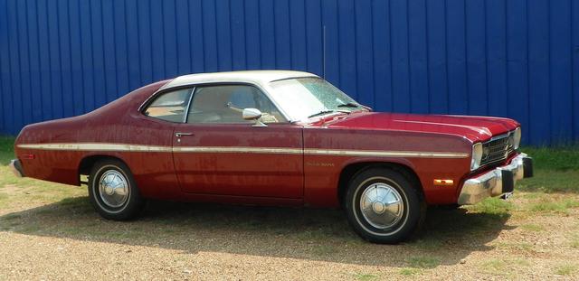 1974 Plymouth Duster GOLD DUSTER at Lucas Mopars in Cuero TX