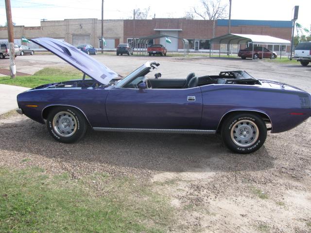 1970 Plymouth Barracuda CONVERTIBLE at Lucas Mopars in Cuero TX