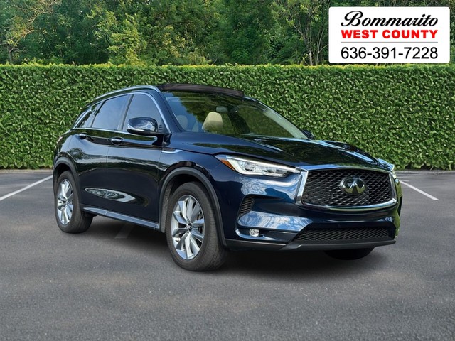 2022 INFINITI QX50 LUXE at Bommarito MSRP site in Hazelwood MO