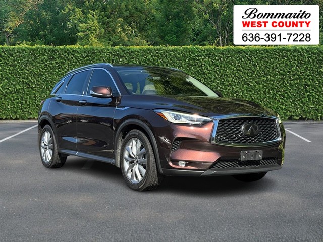 2020 INFINITI QX50 LUXE at Bommarito MSRP site in Hazelwood MO