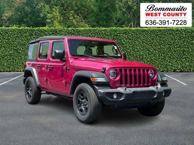 2022 Jeep Wrangler Unlimited Sport at Bommarito MSRP site in Hazelwood MO