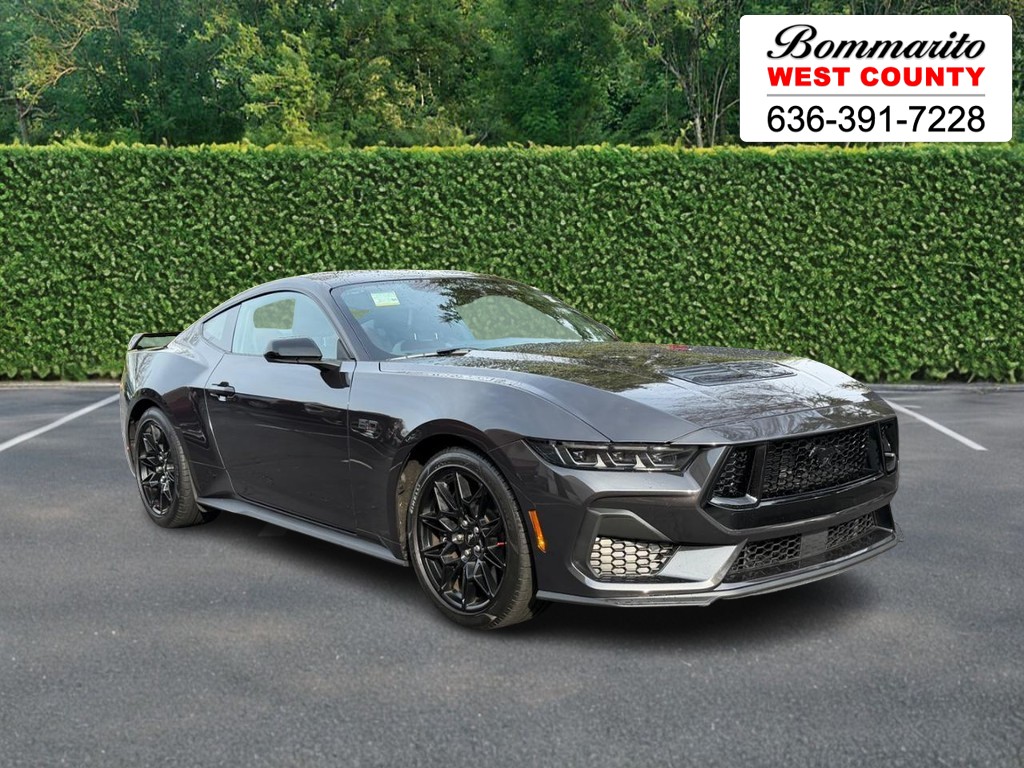 Dark Matter Gray Metallic 2024 Ford Mustang GT Premium Fastback RWD Coupe Rear-Wheel Drive Automatic