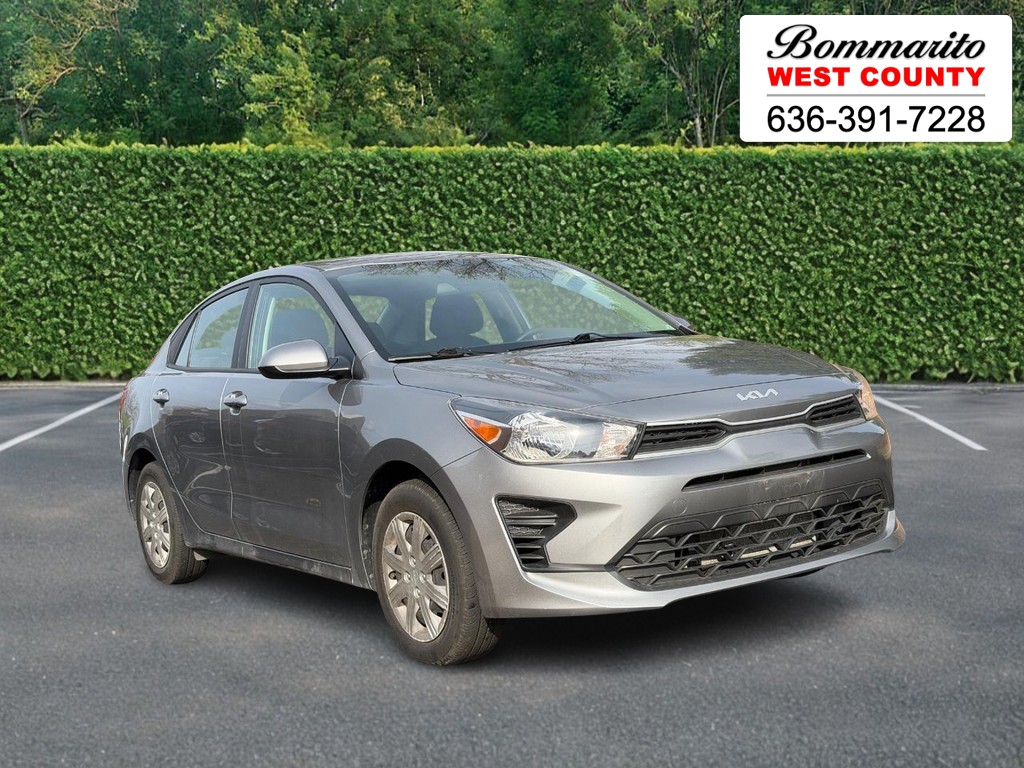 Steel Gray 2022 Kia Rio S FWD Sedan Front-Wheel Drive Continuously Variable Transmission