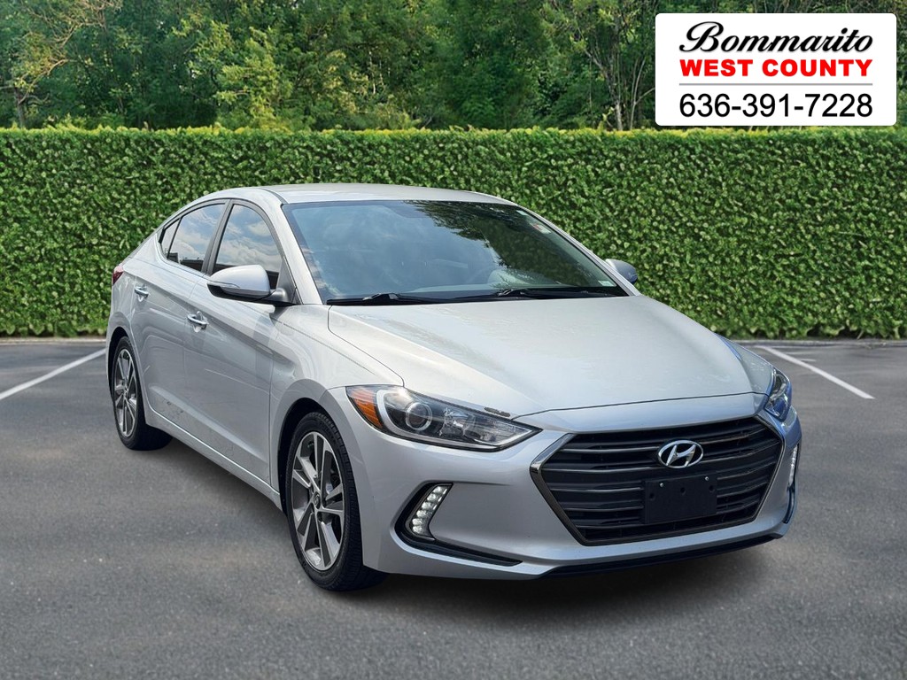 Symphony Silver 2017 Hyundai Elantra Limited FWD Sedan Front-Wheel Drive Automatic