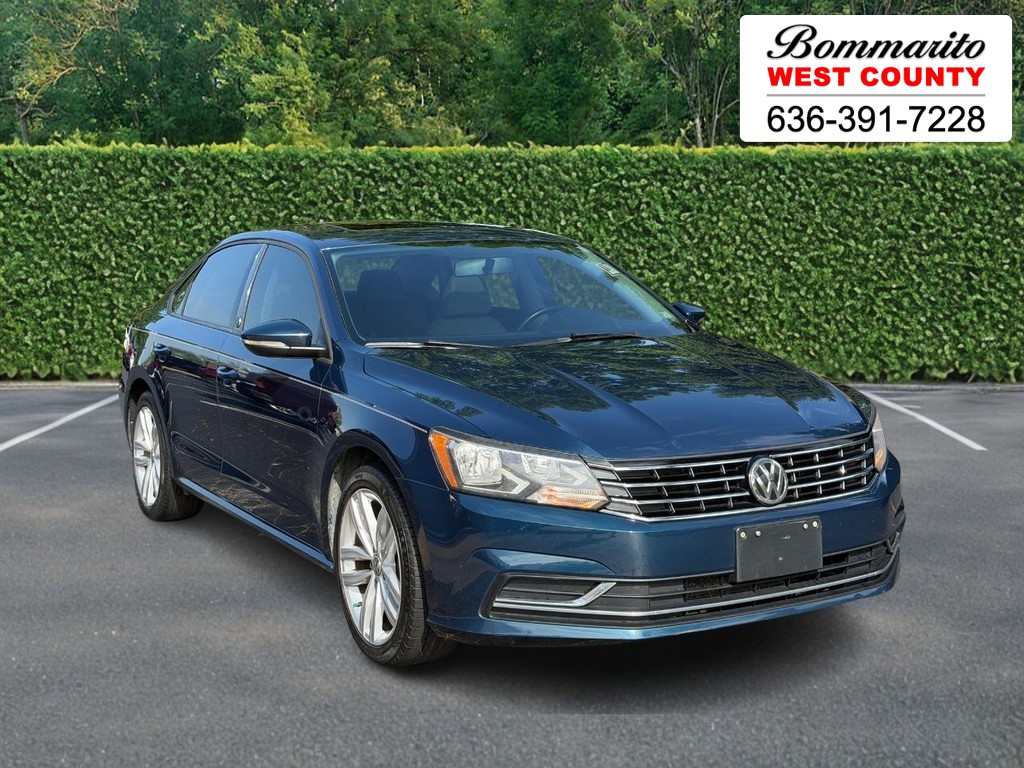Tourmaline Blue Metallic 2019 Volkswagen Passat 2.0T Wolfsburg FWD Sedan Front-Wheel Drive Automatic