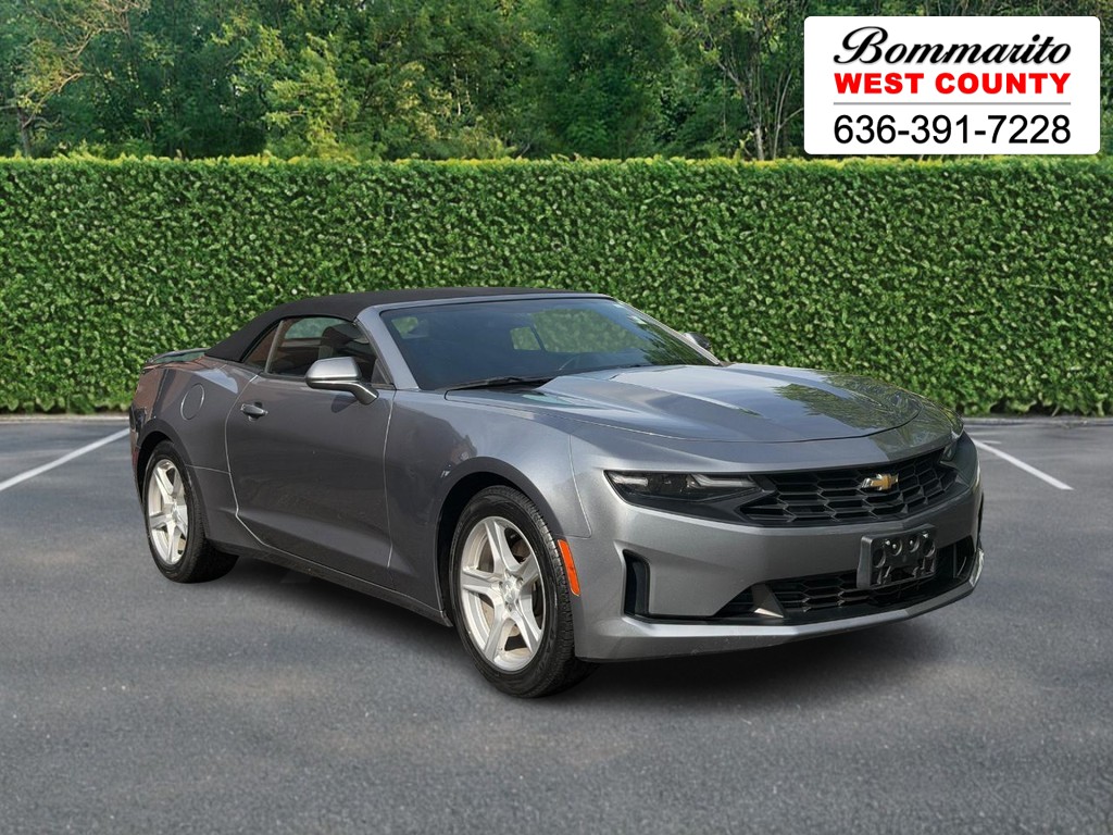 Gray (Satin Steel Metallic) 2022 Chevrolet Camaro 1LT Convertible RWD Convertible Rear-Wheel Drive Automatic