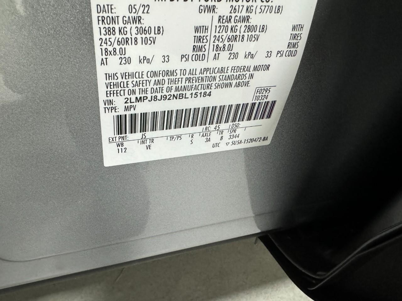 Lincoln Nautilus Vehicle Full-screen Gallery Image 31