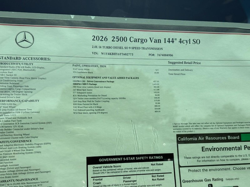 Mercedes-Benz Sprinter Van Vehicle Full-screen Gallery Image 9
