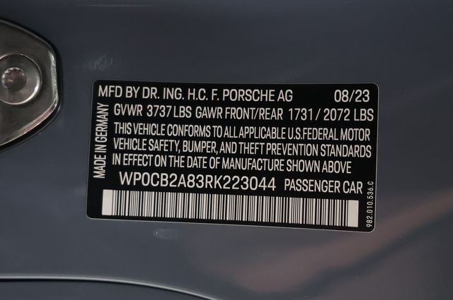 Porsche 718 Boxster Vehicle Image 107