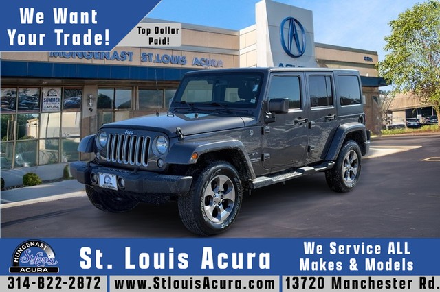 2016 Jeep Wrangler Unlimited Sahara at Mungenast Acura in Manchester MO