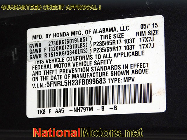 Honda Odyssey Vehicle Image 17