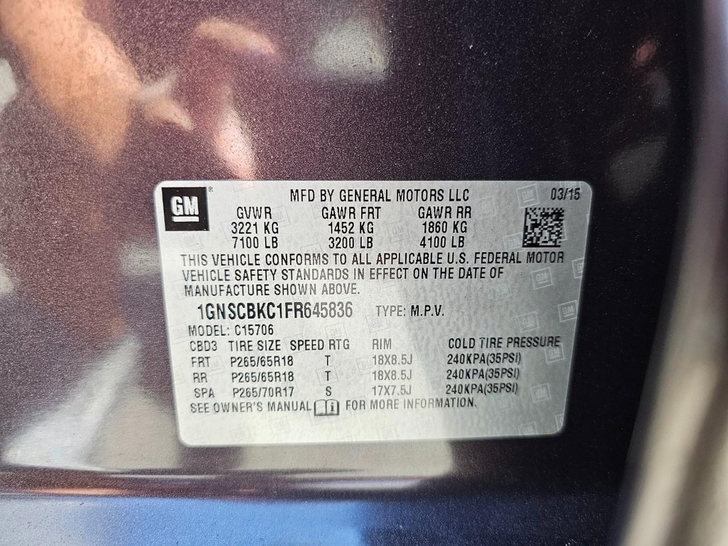 Chevrolet Tahoe Vehicle Full-screen Gallery Image 39