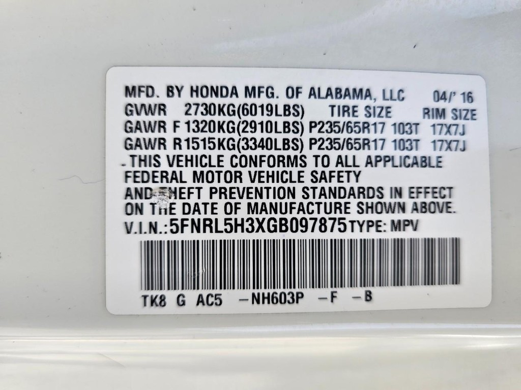Honda Odyssey Vehicle Full-screen Gallery Image 38