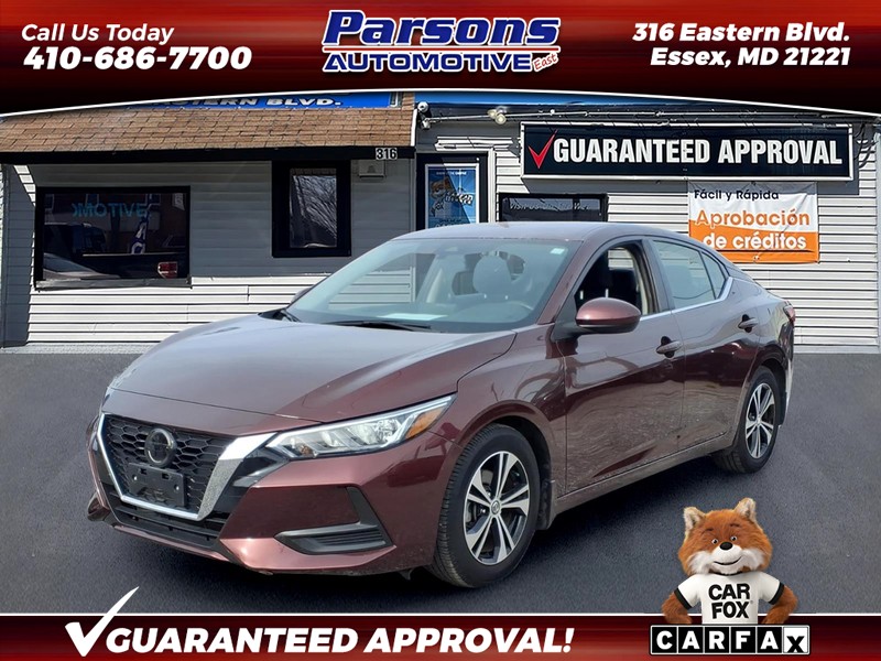 Red (Burgundy) 2023 Nissan Sentra Sedan Front-Wheel Drive Continuously Variable Transmission