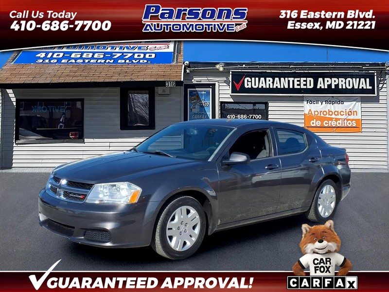Gray 2014 Dodge Avenger Sedan Front-Wheel Drive Automatic