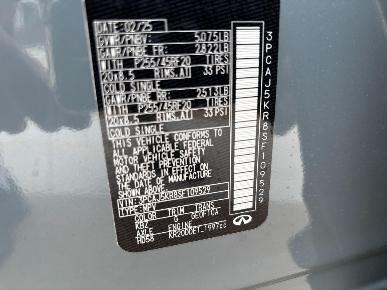 INFINITI QX55 Vehicle Full-screen Gallery Image 42