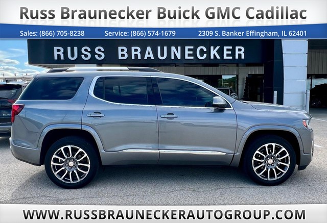 Used 2022 GMC Acadia Denali with VIN 1GKKNXLS0NZ122915 for sale in Effingham, IL