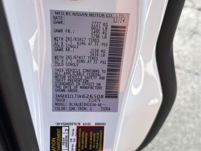 2025 Nissan Frontier SV - Photo 19