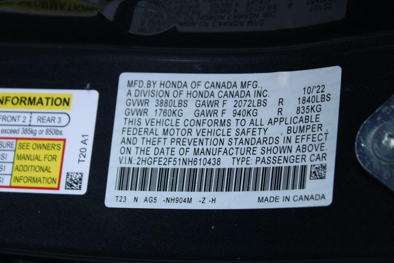 Honda Civic Sedan Vehicle Image 17