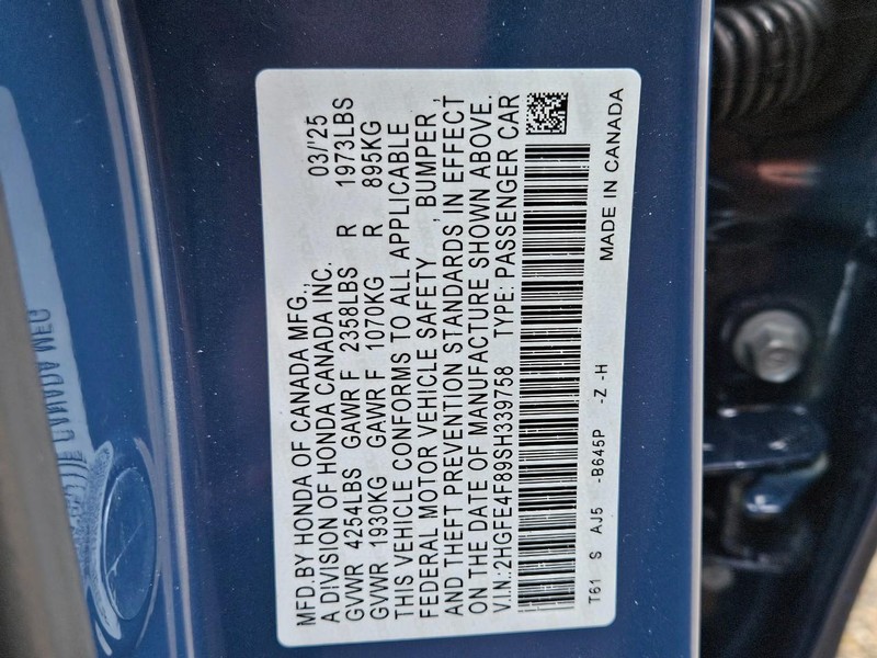 Honda Civic Sedan Hybrid Vehicle Image 18