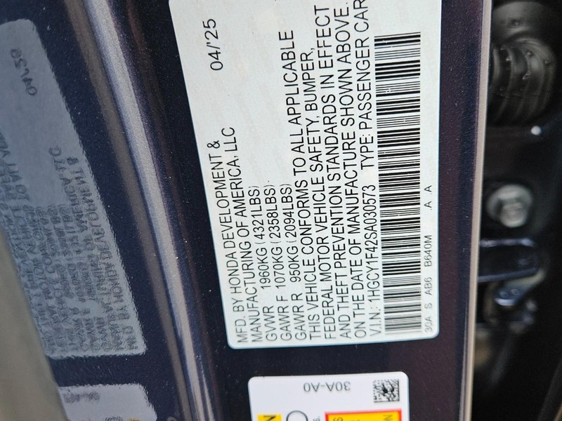 Honda Accord Sedan Vehicle Image 18