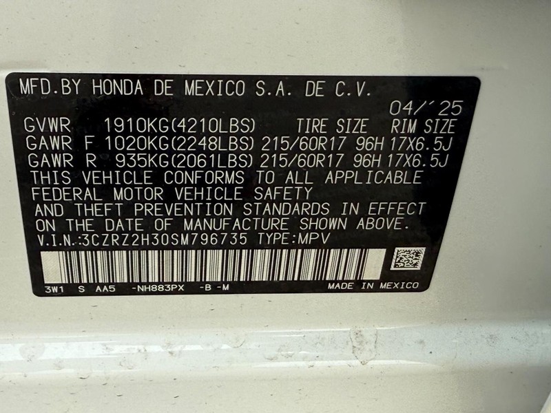 Honda HR-V Vehicle Image 17
